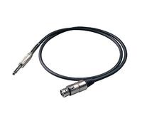 Cavo per Microfono PROEL BULK200LU3 sbilanciato con connessioni spina jack Mono Ø 6.3 mm e presa volante XLR 3P 3 metri