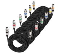 Cavo per microfono XLR, in nylon intrecciato di alta qualità, cavo XLR simmetrico, 3 pin, DMX Microphone Connection Cable maschio a femmina, DMX cavo microfono con preamplificatori/sistemi di