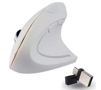 Cavo per mouse ergonomico da 2,4 GHz (adattatore USB-C USB-A), 2 modalità Wireless Mice 1600, 3 sensibilità regolabile, 6 tasti, per computer portatile/Mac/Windows/PC/Tablet/iPad, per destrorsi