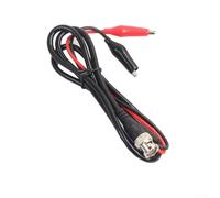 Cavo per oscilloscopio BNC a doppia clip, impedenza 50Ω, lunghezza 100 cm, conduttori in rame puro, corrente nominale 5 A, tensione di picco 500 V, per