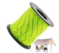 Cavo per paracadute - Paracord riflettente da 50 m, lunghezza flessibile | Corde per bobine di paracadute in nylon con fili riflettenti, corda sottile per tende per campeggio, escursionismo, sopravviv