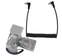 Cavo per PC Flash da 39,4 pollici, Cavo a spirale per PC Flash da maschio a maschio con cavo di collegamento per luce flash con bloccaggio a vite per la maggior parte delle