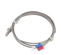 Cavo per sonda tipo K, filo di controllo termocoppia, filettatura M6, vite per sonda, regolatore di temperatura 0-400 °C, 1 pezzo(2M wire)