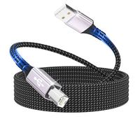 Cavo per Stampante,cavo per scanner da 3m,cavo USB 2.0 tipo B,Cavo per stampante da USB A a USB B,cavo per stampante USB,compatibile con Lexmark,Dell,HP,Canon,Epson,Xerox,Samsung,Brother,DAC