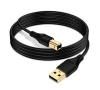 Cavo per stampante USB 3 m, USB A a B, USB 2.0 tipo B PC scanner cavo per HP, Canon, Brother, Epson, Samsung, Dell, Lexmark, Xerox, Piano, tastiera midi ad alta velocità