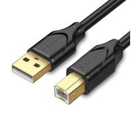 Cavo per stampante USB, 5 m, USB 2.0 tipo B, cavo A a USB B, cavo per stampante PC, per HP, Canon, Epson, Samsung, pixma, Dell, Lexmark, Xerox, Brother (5 m)