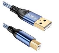 Cavo per stampante USB da 1 m, USB A a USB B, cavo USB 2.0 tipo B, scanner ad alta velocità, compatibile con Lexmark, Dell, HP, Canon, Epson, Xerox, Brother, DAC e altro, blu