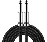 Cavo per Strumenti Musicali da 6.35mm - Basso Rumore, Ideale per Performance Live, Basso, Acustica e Strumenti Elettrici 5 m