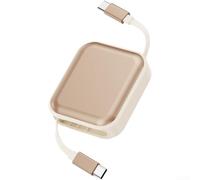 Cavo per Type C Estensibile 100cm per Laptop Cavo per Type C | Lunghezza regolabile 35/60/100cm, design estensibile, perfetto per viaggio e ufficio(Golden)