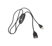 Cavo per Ventola Boost da USB 5V A 12V Cavo da USB-A Maschio A Femmina per Ventola 3 Velocità Regolabile USB A Cavo per Ventola di Chassis da 12V 1m