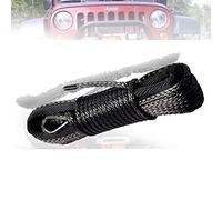 Cavo per verricello, 8mm * 15m Herch Synthetic Winch Linea 12 Strong Rope con guaina nera(Grey)