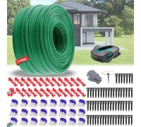 Cavo Perimetrale per Robot Tagliaerba 120m - Kit Con 60 Picchetti, 24 Connettori, 24 Terminali Connessione, Filo di Rame Zincato - Compatibile Con la Maggior Parte dei Robot