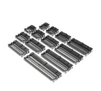 Cavo piatto connettore IDC femmina con presa IDC da 2,54 mm, 6 posizioni, 8, 10, 12, 14, 16, 18, 20, 24, 26, 30, 34, 40 pin, passo 2,54 mm, 10 pezzi(FC-64P)