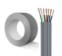 Cavo Piatto for Ascensore TVVB Da 0,75 Mm² A 2,5 Mm² - Cavo Conduttore In Rame Flessibile Da 300 V, Isolato E Rivestito In PVC, Ignifugo E Durevole for Ascensori, Montacarichi(1.00mm²-8C)