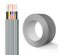 Cavo Piatto For Ascensori TVVBPG A 4 Conduttori, Rinforzato Con Filo D'acciaio E Completamente Schermato, Rame Puro Privo Di Ossigeno, 300/500 V, Guaina In PVC, Certificato CE(200ft,4c-1.5mm2)