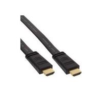 Cavo piatto HDMI ad alta velocità con Ethernet - contatti placcati oro - nero - 3 m