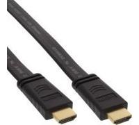 Cavo piatto HDMI ad alta velocità con Ethernet - contatti placcati oro - nero - 5 m