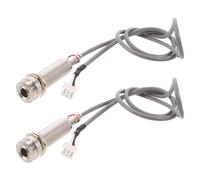 Cavo pickup per chitarra acustica da 2 pezzi con jack da 6,35 mm e 1/4 di