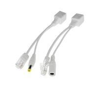 Cavo POE Adattatore passivo Power over Ethernet Cavo splitter Iniettore RJ45 Modulo di alimentazione 12-48 V(1pair White)