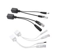 Cavo POE Adattatore Power over Ethernet passivo Cavo splitter RJ45 12-48 V(1pair WhitePOE cable)
