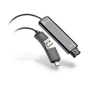 Cavo Poly DA75 Adattatore audio QD - USB - A/USB-C per il collegamento delle cuffie al PC
