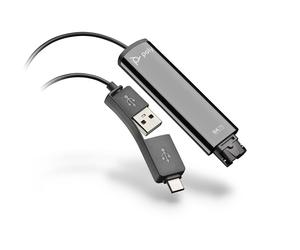 Cavo Poly DA75 Adattatore audio QD - USB - A/USB-C per il collegamento delle cuffie al PC