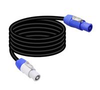 Cavo PowerCon AC 12 AWG, cavo di alimentazione da 299,7 cm, prolunga Speakon a 3 pin, per luce a LED e luce mobile, illuminazione da palcoscenico, 3 m