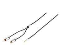 Cavo premium Vivanco Jack 3,5 mm PLUG - 2 RCA 1,2 mt