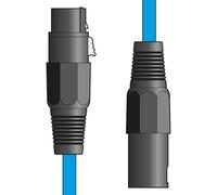 Cavo Premium XLR maschio a XLR femmina azzurro 6.0m