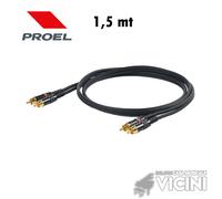 PROEL CHLP250LU15 Cavo audio professionale STEREO 2x spina RCA 2x spina RCA