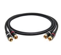 CAVO PROFESSIONALE MOGAMI 2534 QUAD COPPIA RCA NEUTRIK GOLD HIFI 0,5 M AUDIO QUA