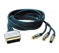 CAVO PROFESSIONALE SCART - 2 RCA + S-VHS