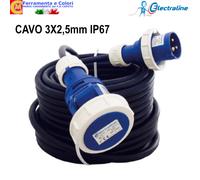 Cavo Prolunga 20 m Corrente Elettrica 220V Camper Barca Cantiere Immersione 1 M