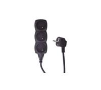 Cavo Prolunga 3 Prese con/u 5m/H05VV-F 3G1/Nero PC0315