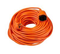 Cavo prolunga 30 m, 1 presa, colore arancione, ideale per estendere l'elettricità in esterni e facilitare l'accesso alle prese di corrente.
