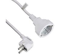 Cavo prolunga 3G, 1,0 mm², 2 m, colore: bianco, ideale per estendere connessioni elettriche e migliorare la distribuzione di energia.