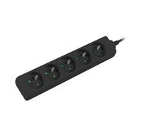 Cavo prolunga 5 prese con/e 1,5m/H05VV-F 3G1 PS0-05E-0150-BK