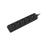 Cavo prolunga 5 prese z/u 3m/H05VV-F 3G1/nero PS0-05E-0300-BK