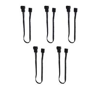 Cavo di prolunga dell'alimentazione della ventola, 5Pcs Custodia connettore PWM a 4 pin Prolunga della ventola Cavo di alimentazione per computer, Cavo di prolunga della ventola maschio / femmina a 4