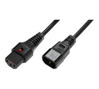 OEM Cavo prolunga C13/C14 180° con blocco IEC 2 m