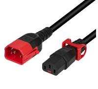 Oem Cavo Prolunga Dual-Lock C14 180° a C13 180° 1,5m
