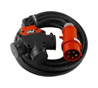 Cavo prolunga CEE 10m 3 vie tipo E standard francese/belga H07RN-F cavo di...