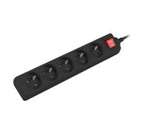 Cavo Prolunga con Interruttore 5 Prese con/e PS1-05E-0150-BK