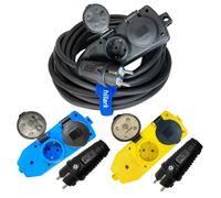 Cavo prolunga da giardino 4x230V H07RN-F/H05RR-F 3x1,5/3x2,5 dispositivo di s...