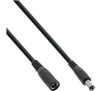 InLine® Prolunga DC Maschio/Femmina 5,5 x 2,1 mm AWG 18 Nero 3 m