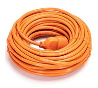 Cavo prolunga elettrico da 20m - Spina 16A 2P+T e Presa Schuko+Bipasso 16A 2P+T Arancione Aigostar