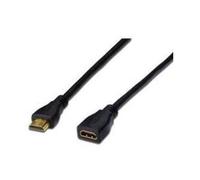 HDMI High Speed extension cable, type A M/F, 5.0m, w/Ethernet, Full HD@60Hz, gold, bl