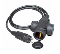 Cavo Prolunga Kopp H07RN-F Nero 1,5 m Triplo Bipolare