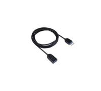 Cavo prolunga lineare Spina / Presa 10A 2 pezzi 5 metri nero