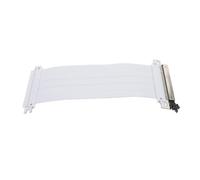 Cavo Prolunga Pcie 4.0 16x in Rame per Gpu, Bianco | Trasmissione ad Alta Velocità, Montaggio Flessibile, per Setup Scheda Grafica Verticale e Workstation